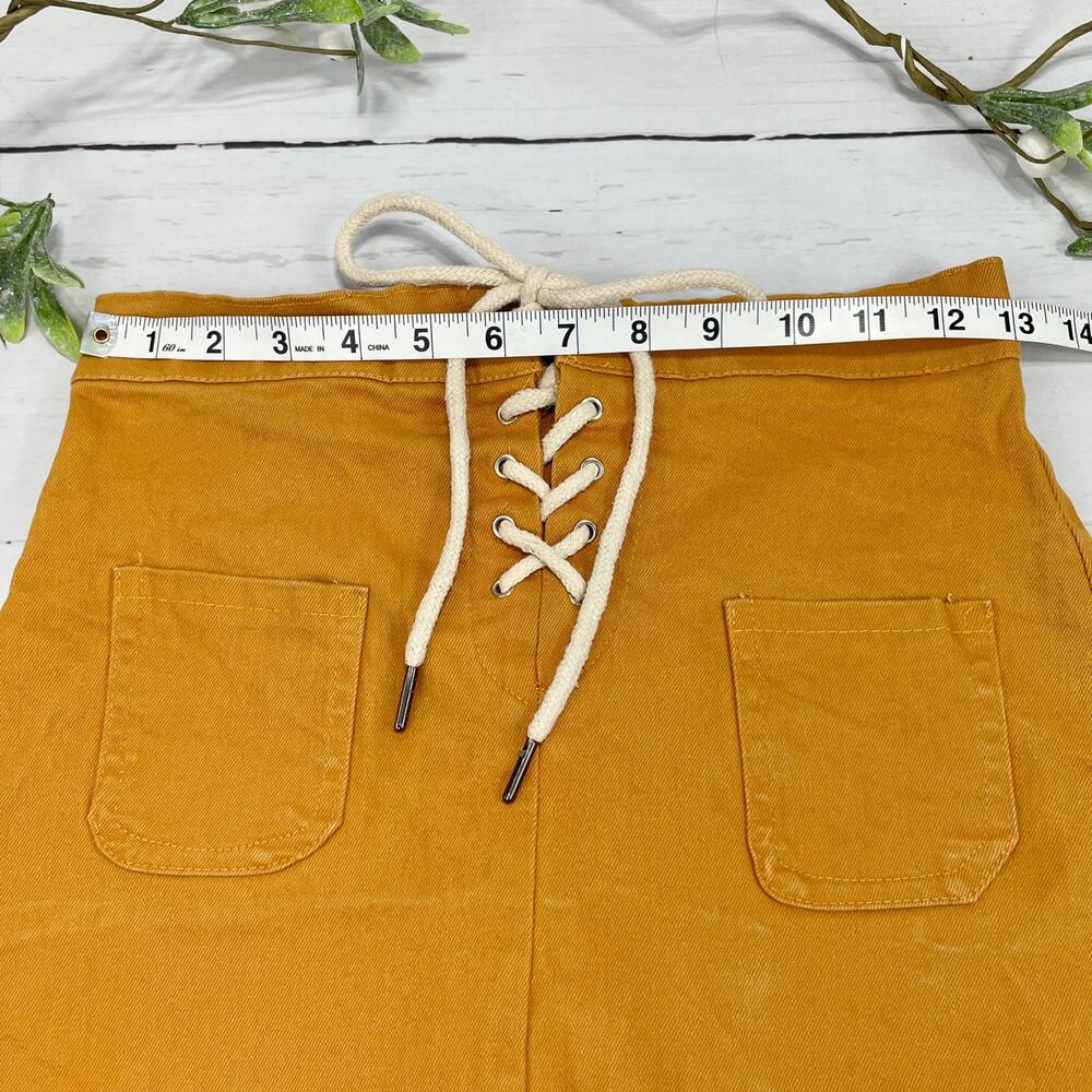 Vintage Orange Tie Mini Skirt - Size M - Picture 4 of 8